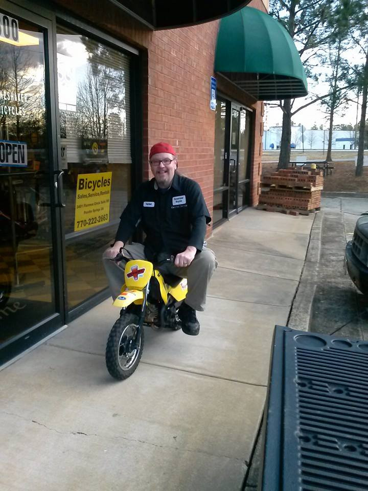 Boneshaker Bicycles storefront on the Silver Comet Trail